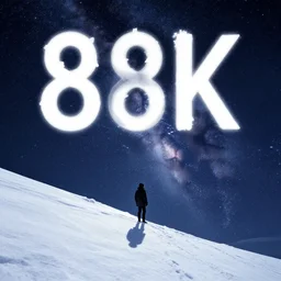 Alone at the edge of a universe humming a tune, For merely dreaming we were snow, 8k, award winning