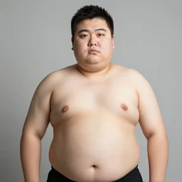 a portrait of the fattest boy ever