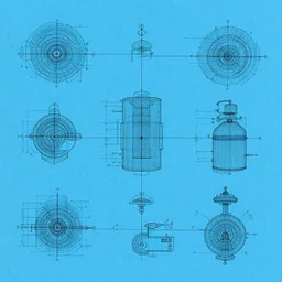 blue paper, full page schematic of mid - century 2 0 3 0 s detailed concept art of classroom learning, unreal engine, detailed and intricate environment