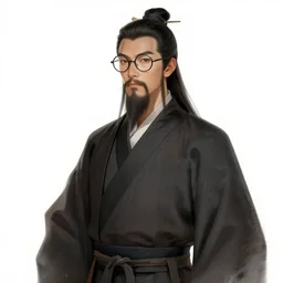 character concept art of an oriental male mage with beard and glasses | | distinct - fine, key visual, realistic shaded perfect face, fine details by stanley artgerm lau, wlop, rossdraws, james jean, andrei riabovitchev, marc simonetti, sakimichan, and jakub rebelka, trending on artstation