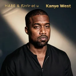 album cover art in the style of Kanye West