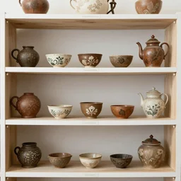 “An 8K photo of a shelf of oddities from an exhibit at the Museum of Oddities”