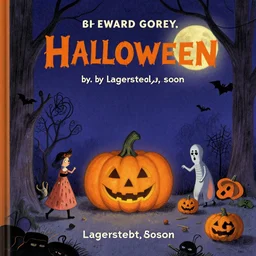 halloween night, illustrated by edward gorey, lagerstedt, larson