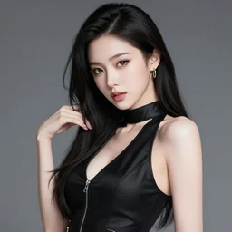 the portrait of an absurdly beautiful, graceful, elegant, sophisticated, fashionable cyberpunk gravure idol, an ultrafine hyperdetailed illustration by kim jung gi, irakli nadar, hong june hyung, intricate linework, bright colors, porcelain skin, gold plated, unreal engine 5 highly rendered, iridescent, global illumination, radiant light, detailed and intricate environment