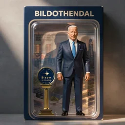 a Joe Biden action figure, mint condition