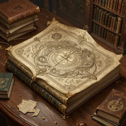 table with books, magic library, intricate, elegant, highly detailed, digital painting, artstation, matte, sharp focus, illustration, highly detailed, octane render, excellent composition, by wlop, tooth wu, greg rutkowski, beeple