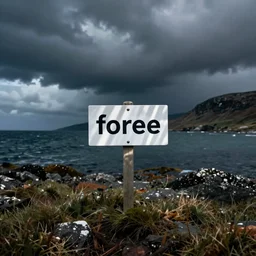 underwater photo of Scottish seas with a sign with for sale written on it