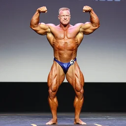 walter white competing in a bodybuilding competition, 4 k hd