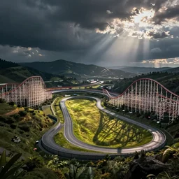 is it a race track? a rollercoaster?