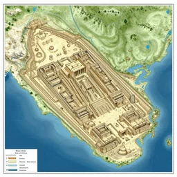 a map showing the location of the lost city of atlantis