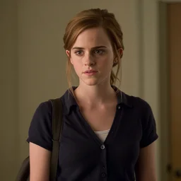Film still of Emma Watson, from It (2017 movie) portraying Beverly Marsh