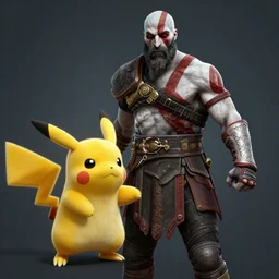 god of war screenshot from god of war detective pikachu as a god of war kratos cgsociety 8 k