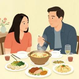 illustration of the best meal, by Victo Ngai and James Gilleard and Bruce Pennington
