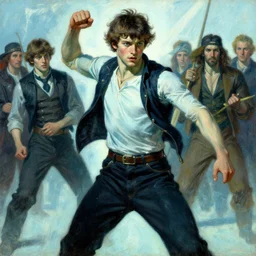 festival, attractive male, character design, dynamic lighting, cool and bright tint, painting by gaston bussiere, craig mullins, j. c. leyendecker, tom of finland
