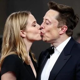 amber heard and elon musk kissing