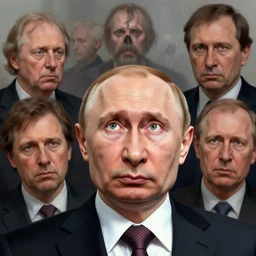 vladimir putin scared, agpape looking up, awe, by donato giancola and greg rutkowski and wayne barlow and zdzisław beksinski, realistic face, digital art
