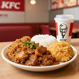 traditional samoan food served inside a kfc restaurant