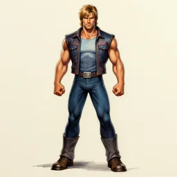 alex trebek, street fighter concept art sketch, character sketch, full length