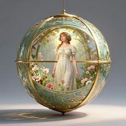 the orb of springtime, sunlight study, art nouveau, by jan van huysum and ( ( ( martin johnson heade ) ) ) and ( ( ( ( ( lisa frank ) ) ) ) ), 8 k, ( ( octane render ) )