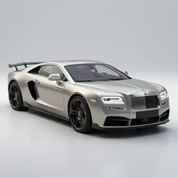 a rolls - royce made by lamborghini. 3 d rendering. cinema 4 d.