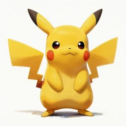 concept art of pikachu, cinematic shot, oil painting by jama jurabaev, extremely detailed, brush hard, artstation, high quality, brush stroke, white background