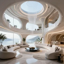 Hyper futuristic Mansion interior-W 768