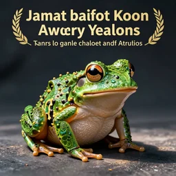 a font frog