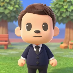 a screenshot of emmanuel macron in the video game animal crossing. 3 d rendering. unreal engine. amazing likeness. very detailed. cartoon caricature