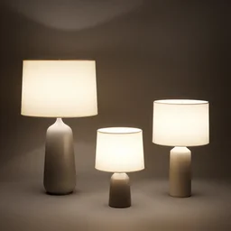 Table lamps by Bruce Munro, interior design