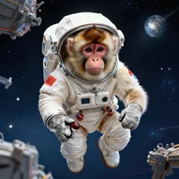 ape in a space suite