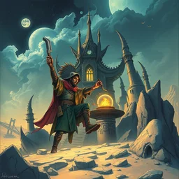 fantasy drawing, printerest, metaphysical explorer and handyman of the esoteric, by artgerm, tooth wu, dan mumford, beeple, wlop, rossdraws, james jean, andrei riabovitchev, marc simonetti, yoshitaka amano, artstation