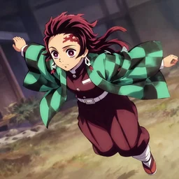 emma watson flying screenshot from demon slayer 鬼滅の刃 anime gal gadot