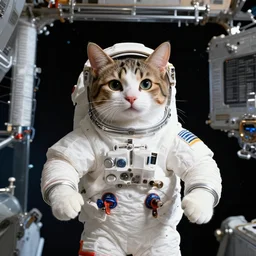cat as a crew member on international space station