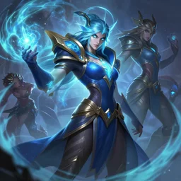 rell league of legends wild rift hero champions arcane magic digital painting bioluminance alena aenami artworks in 4 k design by lois van baarle by sung choi by john kirby artgerm style pascal blanche and magali villeneuve mage fighter assassin