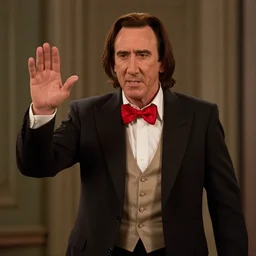 nic cage but he is playing the hamburgler, movie still, hd digital photography