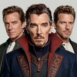 a highly detailed tribal portrait of stephen strange, james gurney, james jean