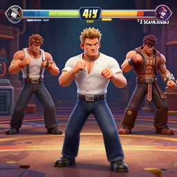 3 d model of gordon ramsay character in fighting game, stylized 3 d graphics, hdr, ultra graphics, ray tracing, 4 k image,'character selection screen '!!!