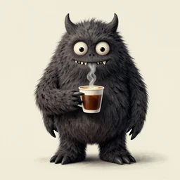 monster of coffee art by simon stalenhag