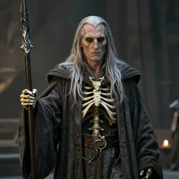 movie still of skeletor as gandalf in lord of the rings, 8 k, hd