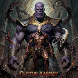 the platonic ideal of animatrix of cletus kasady ultimate carnage thanos dementor doctor manhattan chtulu nazgul, detailed, intricate, hyperrealism, intense, scary, decay, dmt, art by brock hofer and artgerm and greg rutkowski and alphonse mucha