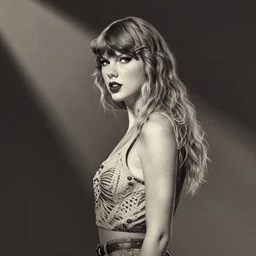 a very simple drawing of taylor swift