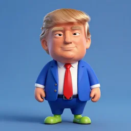 donald trump as a veggie tale character