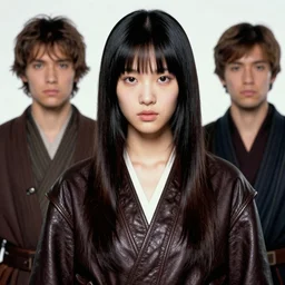 ektachrome, youthful asian demure, exquisite features, feminine cut, frontiers in flight leather, jedi, gaston bussiere, mert and marcus