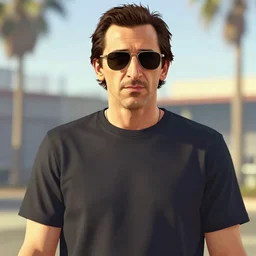 adrien brody in gta v with sunglasses