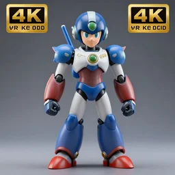 a photo of a real - life megaman, studio lighting, high detail, 4 k, title - shift, hyperrealism