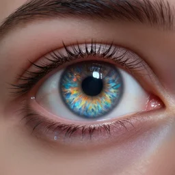 a eye to another world, octane render,