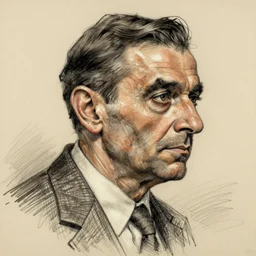 a realistic yet scraggly portrait sketch of the side profile of a stern and sophisticated mr bean, trending on artstation, intricate details, in the style of frank auerbach, in the style of sergio aragones, in the style of martin ansin, in the style of david aja, in the style of mattias adolfsson