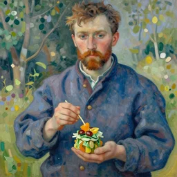 impressionist masterpiece its actually edible and good for you trust me good sir