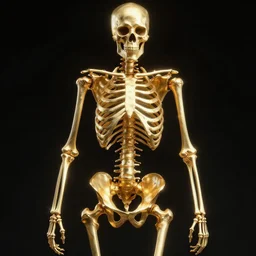 skeleton wearing gold gain concept art