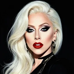a stylized portrait of lady gaga by chris ware,